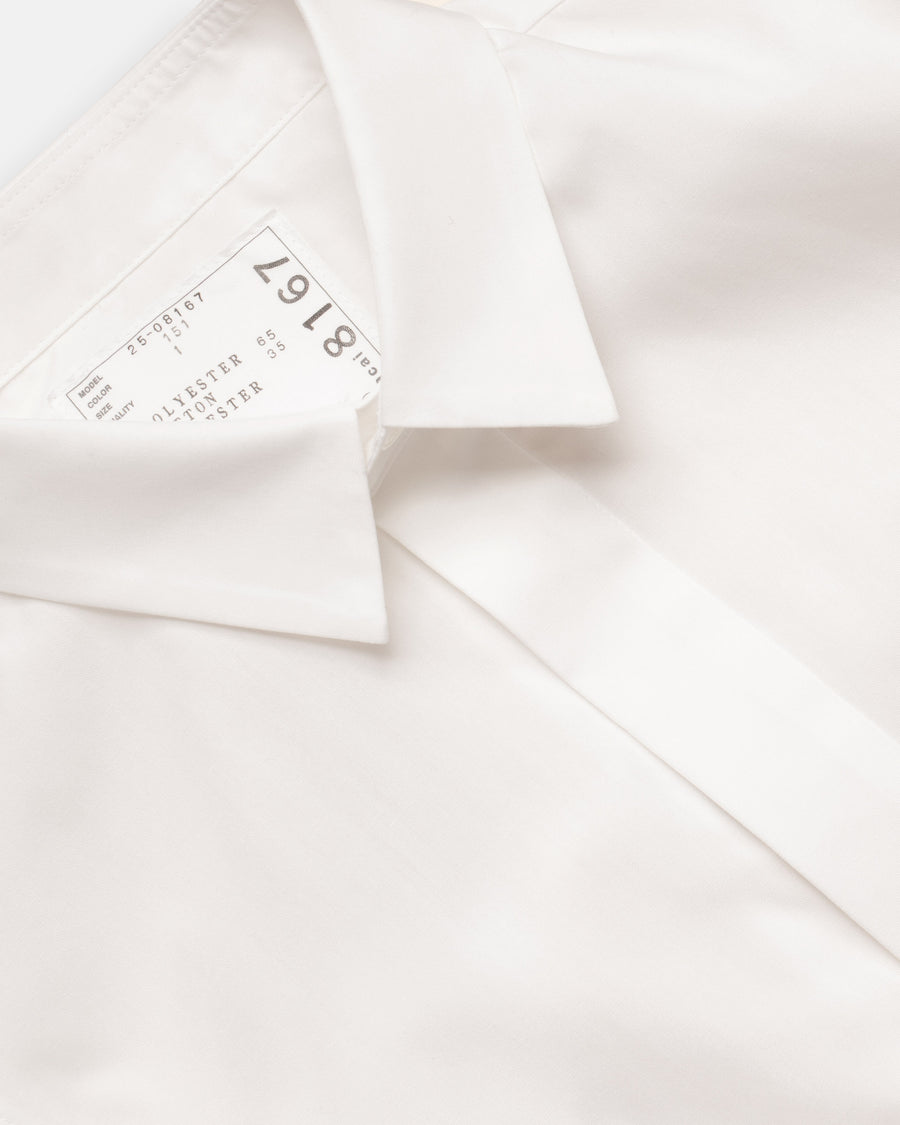 poplin x chiffon shirt