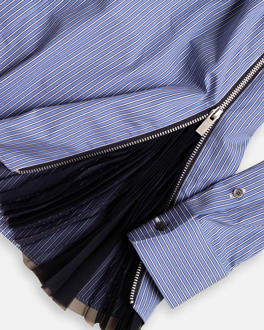 poplin x chiffon shirt