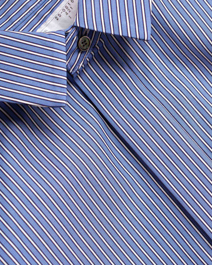 poplin x chiffon shirt