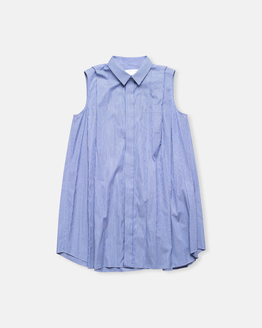 poplin x cotton knit dress