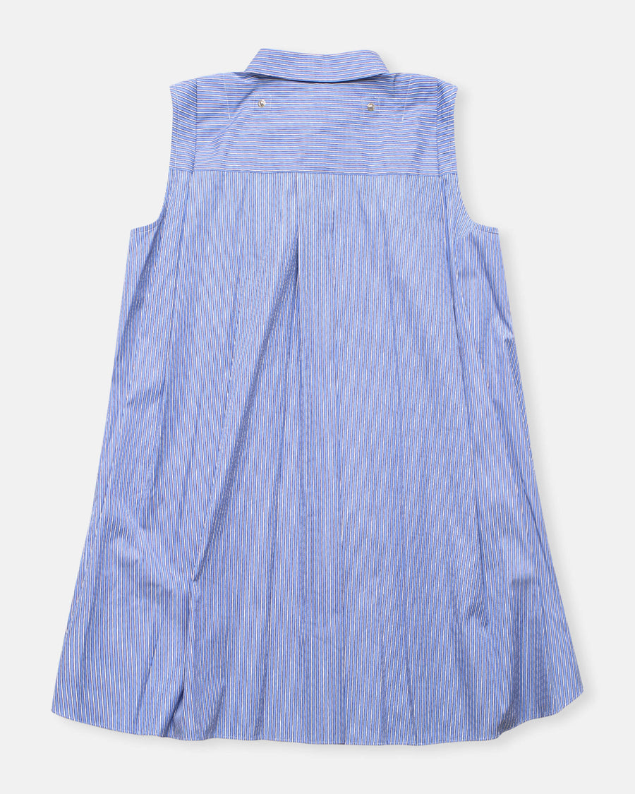 poplin x cotton knit dress