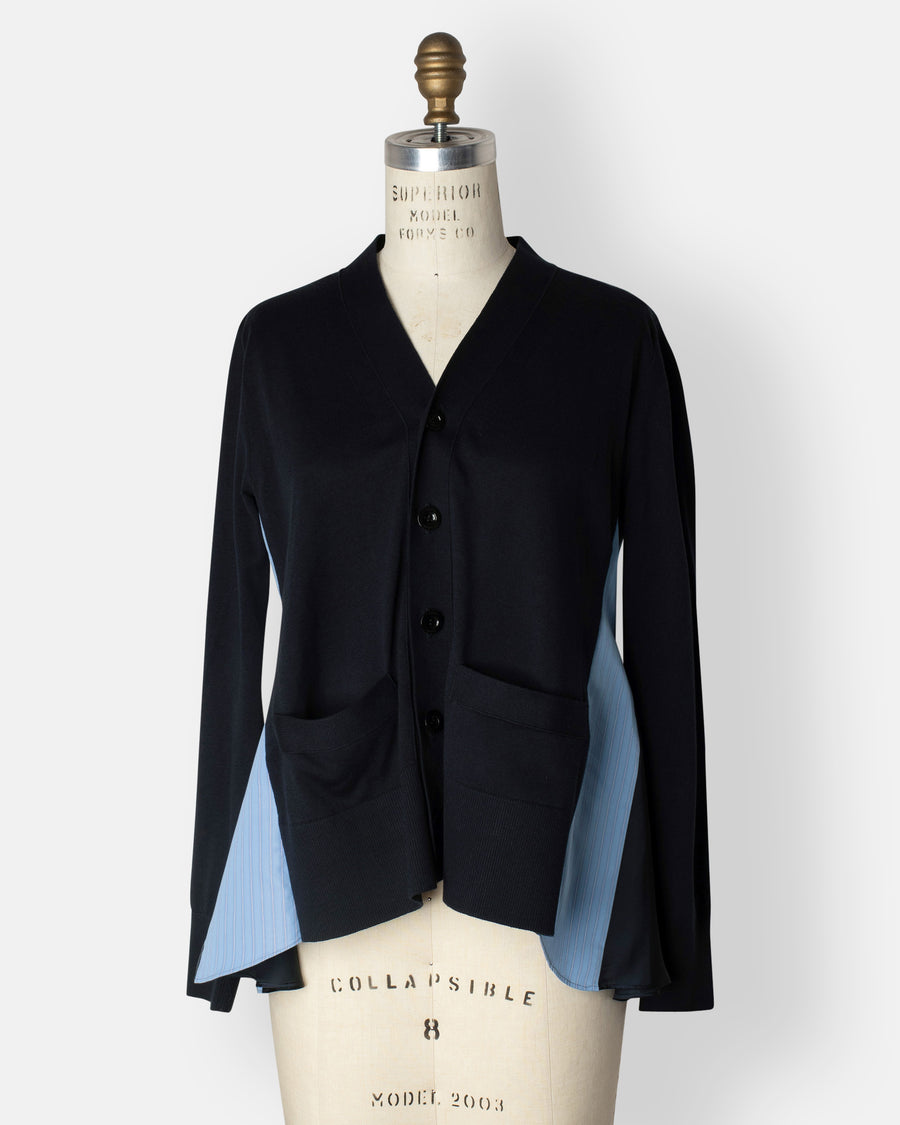 sacai✨Cotton Gabardine x Knit Cardigan sacai | noodle stories