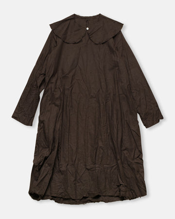 peter pan collar flannel short dress