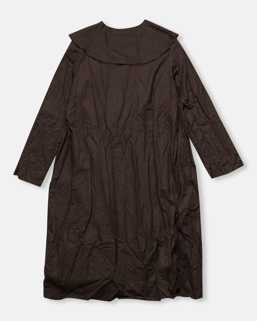 peter pan collar flannel short dress