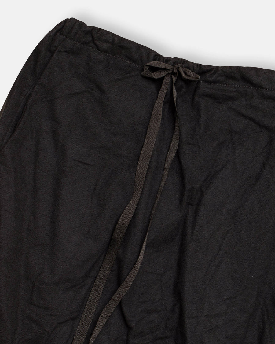 pleated back twisted long skirt