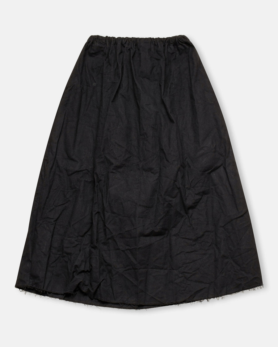 two pockets medium long skirt
