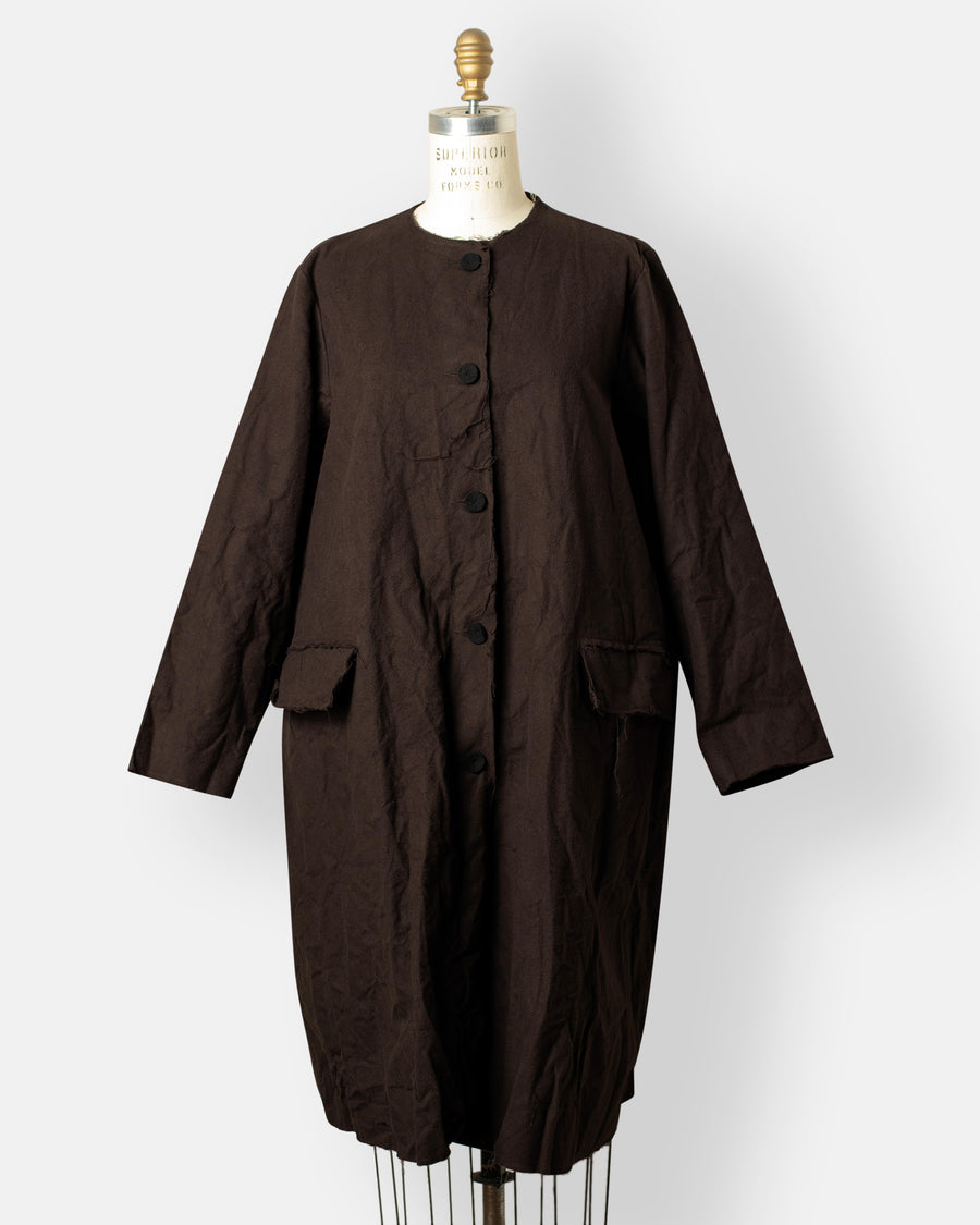 button down cosy coat