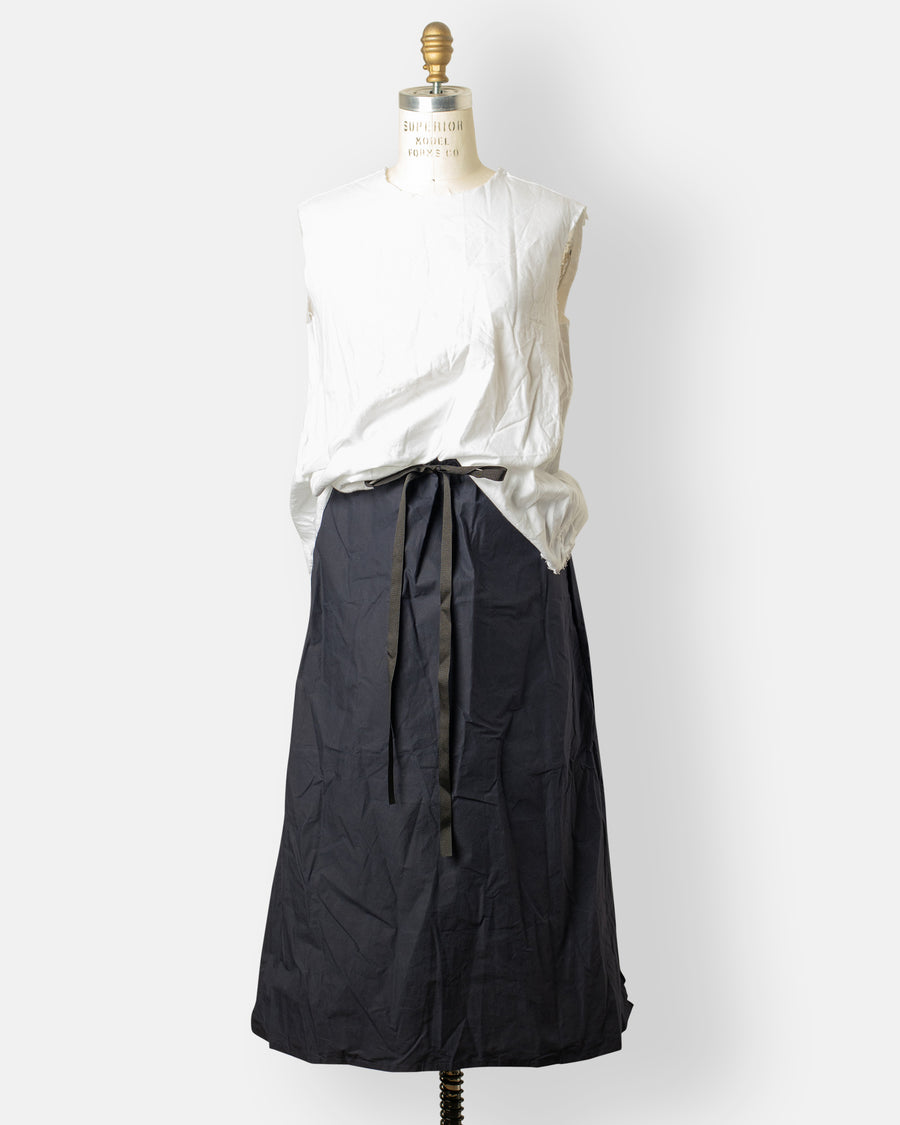 two pockets twisted skirt