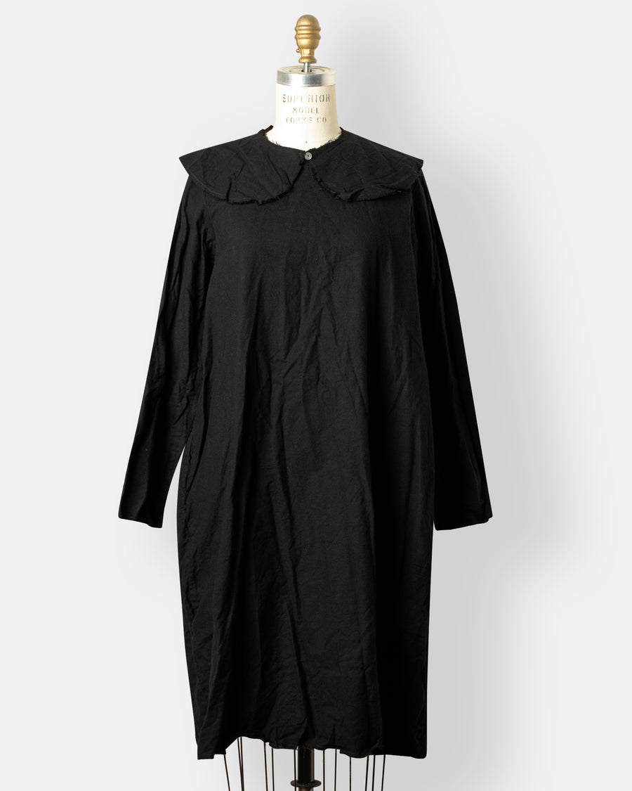 peter pan collar flannel short dress
