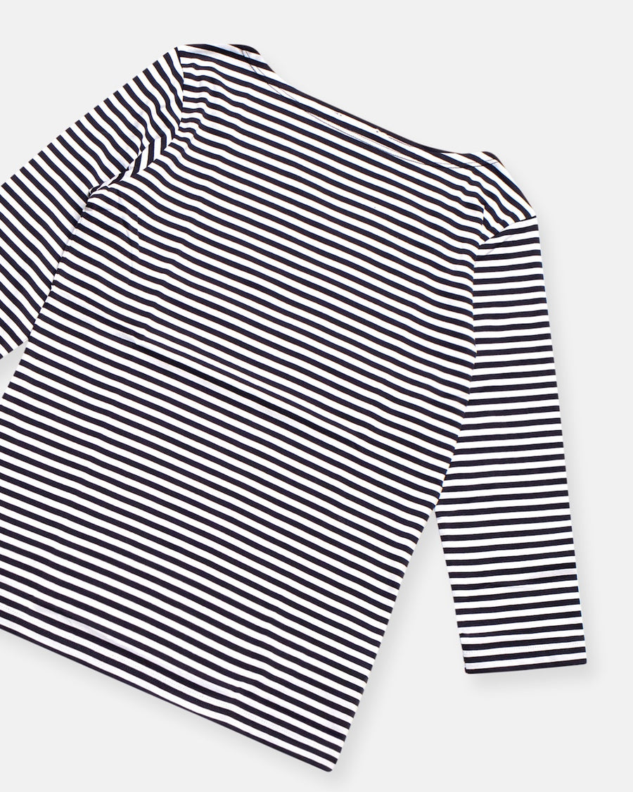 striped boatneck tee