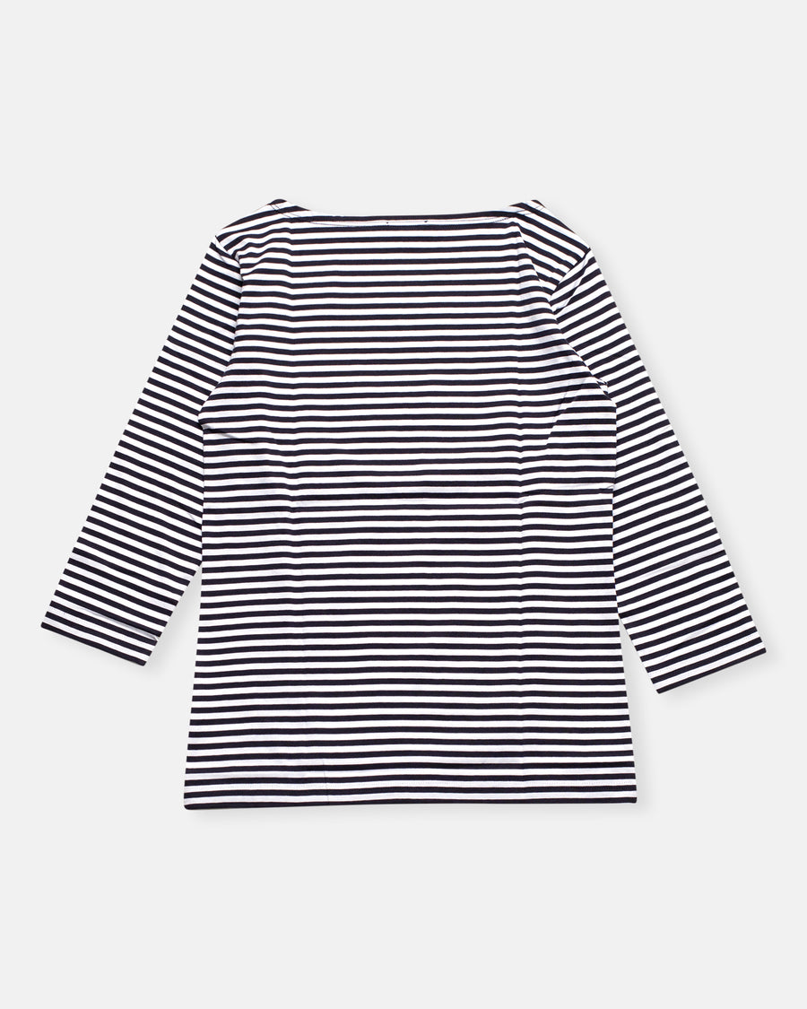 striped boatneck tee