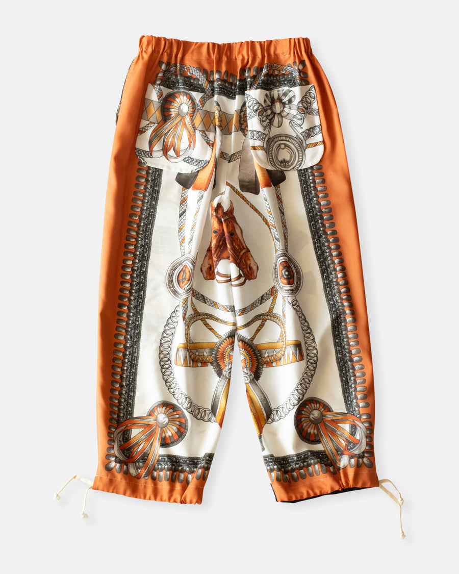 scarf print pants