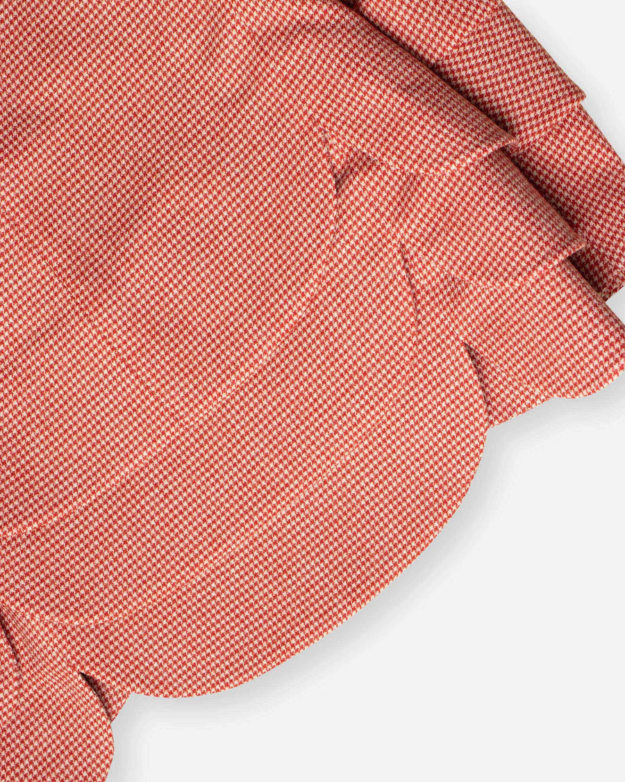 houndstooth pattern tweed jacket