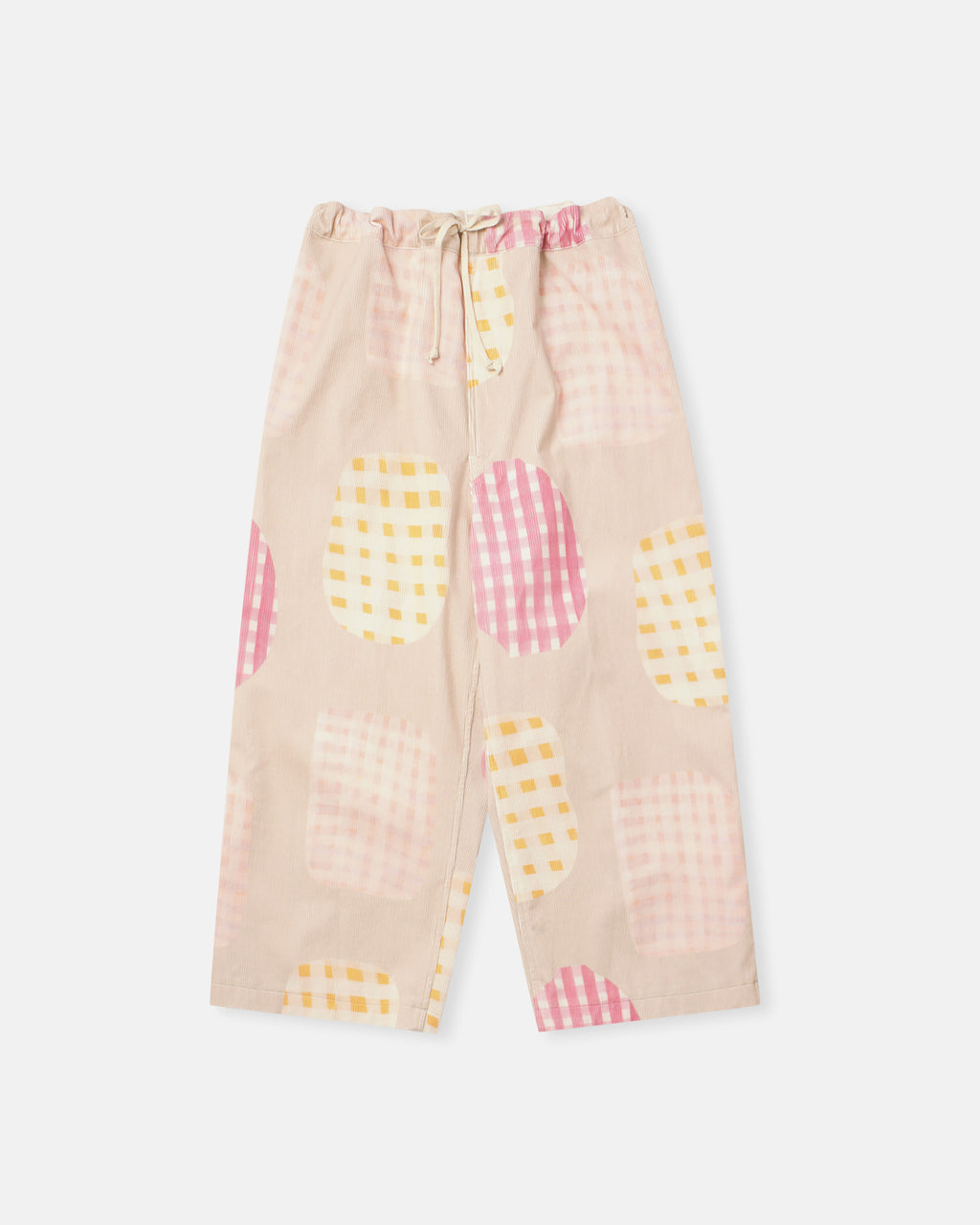 printed corduroy pants