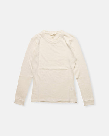 merino long sleeve top chalk