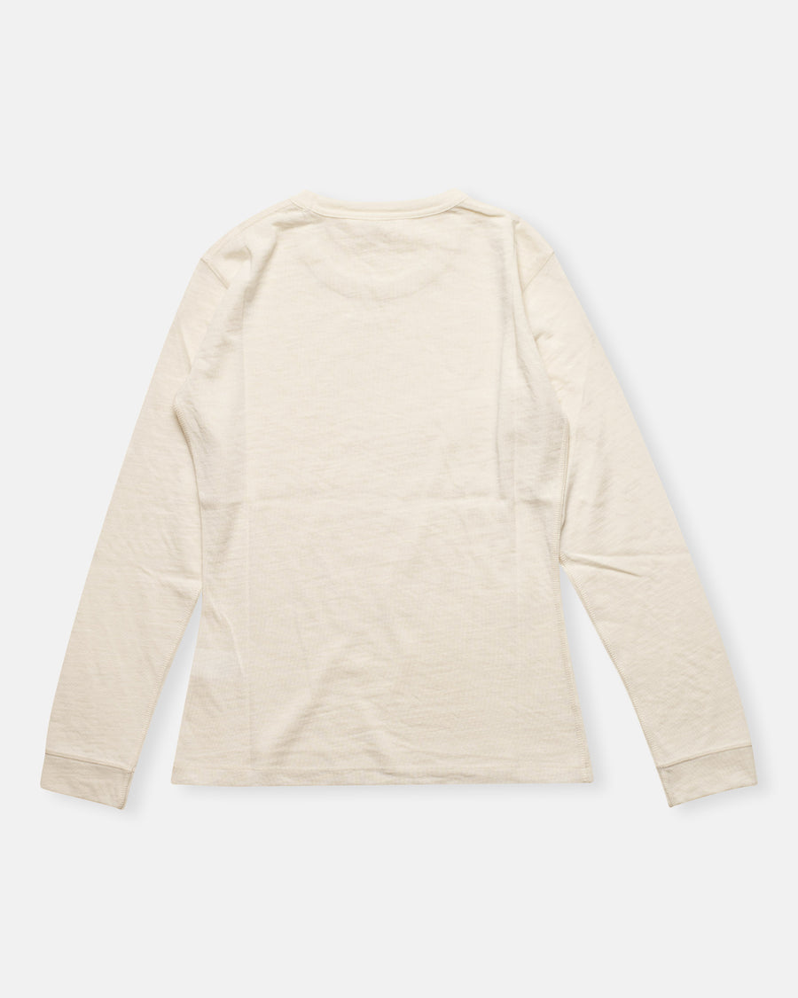 merino long sleeve top chalk