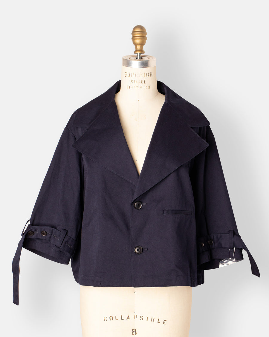 wide collar jacket