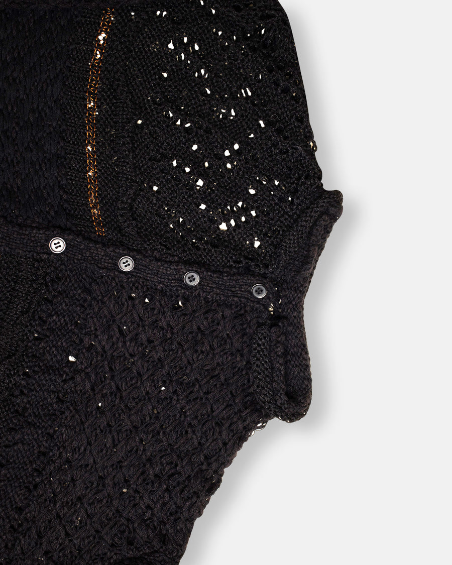 cropped cardigan black
