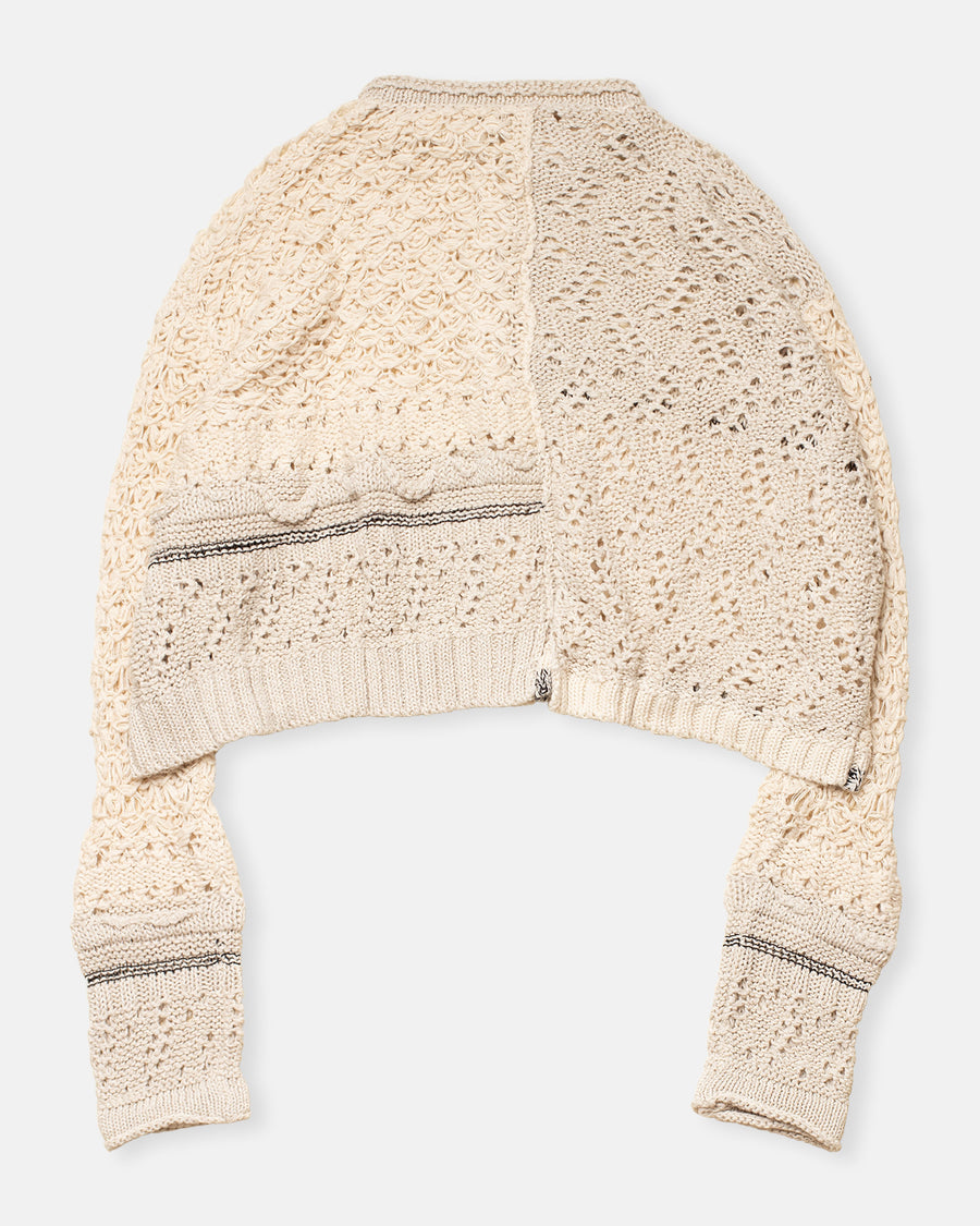 cropped cardigan off white