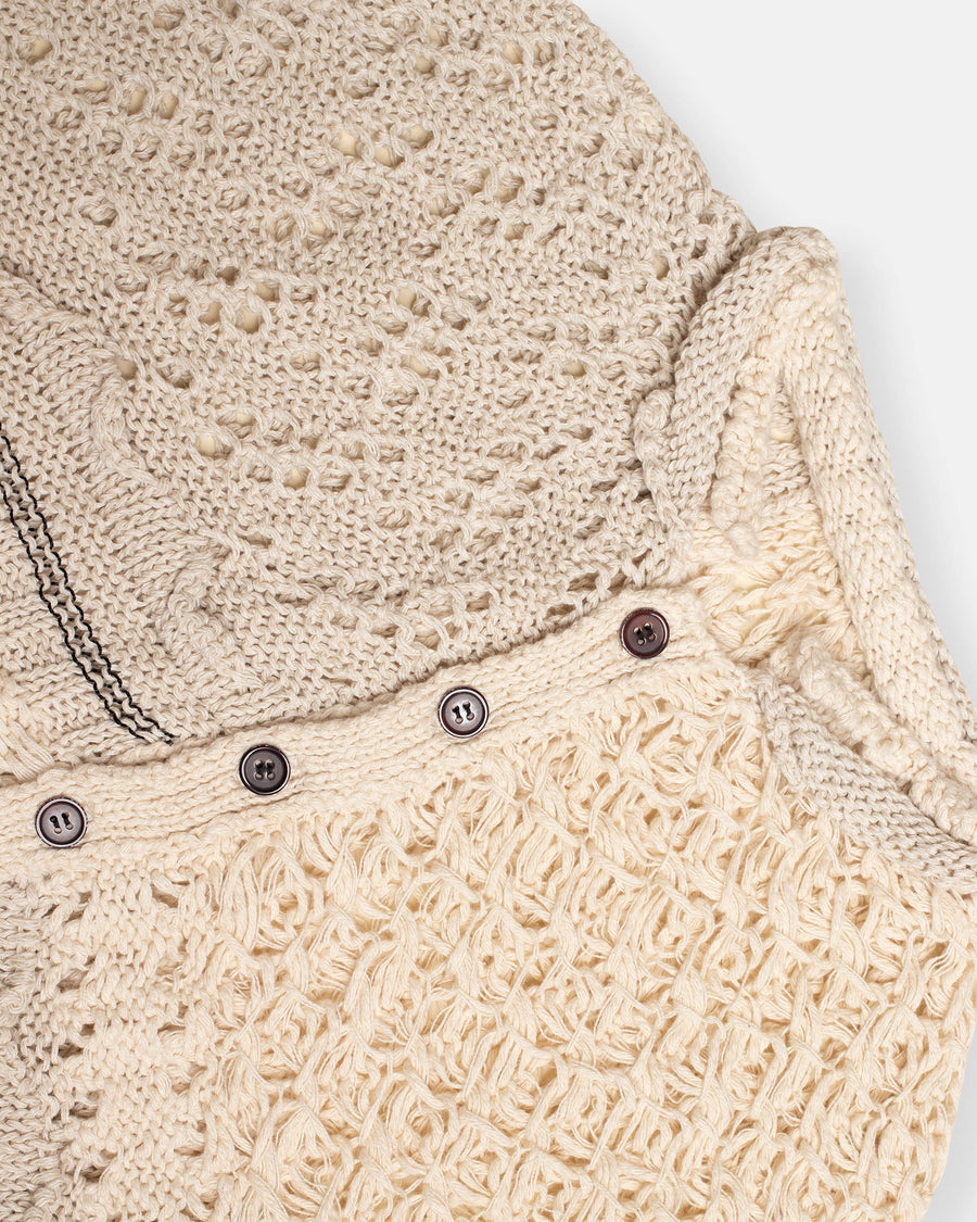 cropped cardigan off white