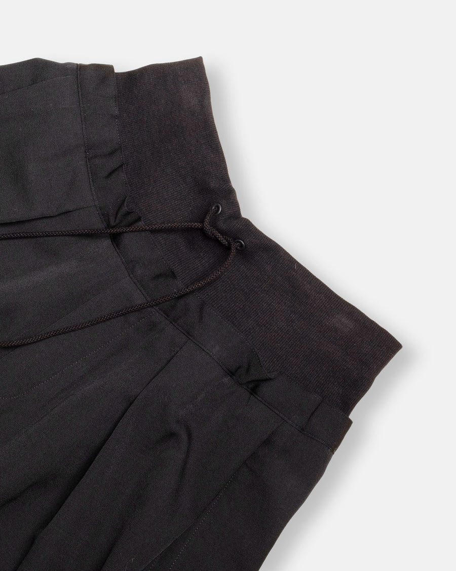 rib waist wide pants