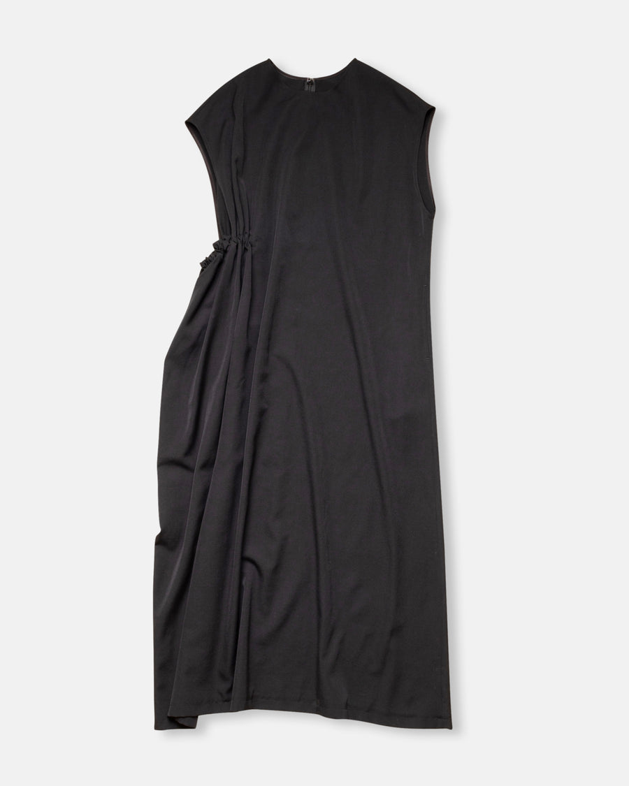 right side gathered dress