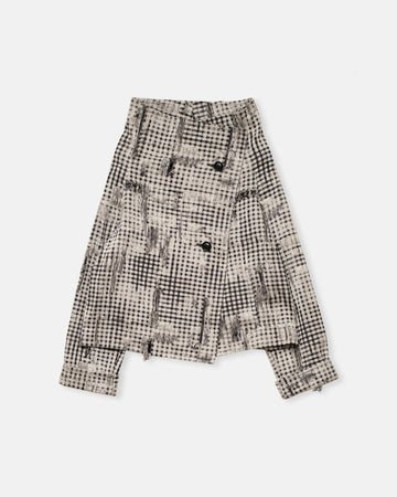 u-wrap jacket white black