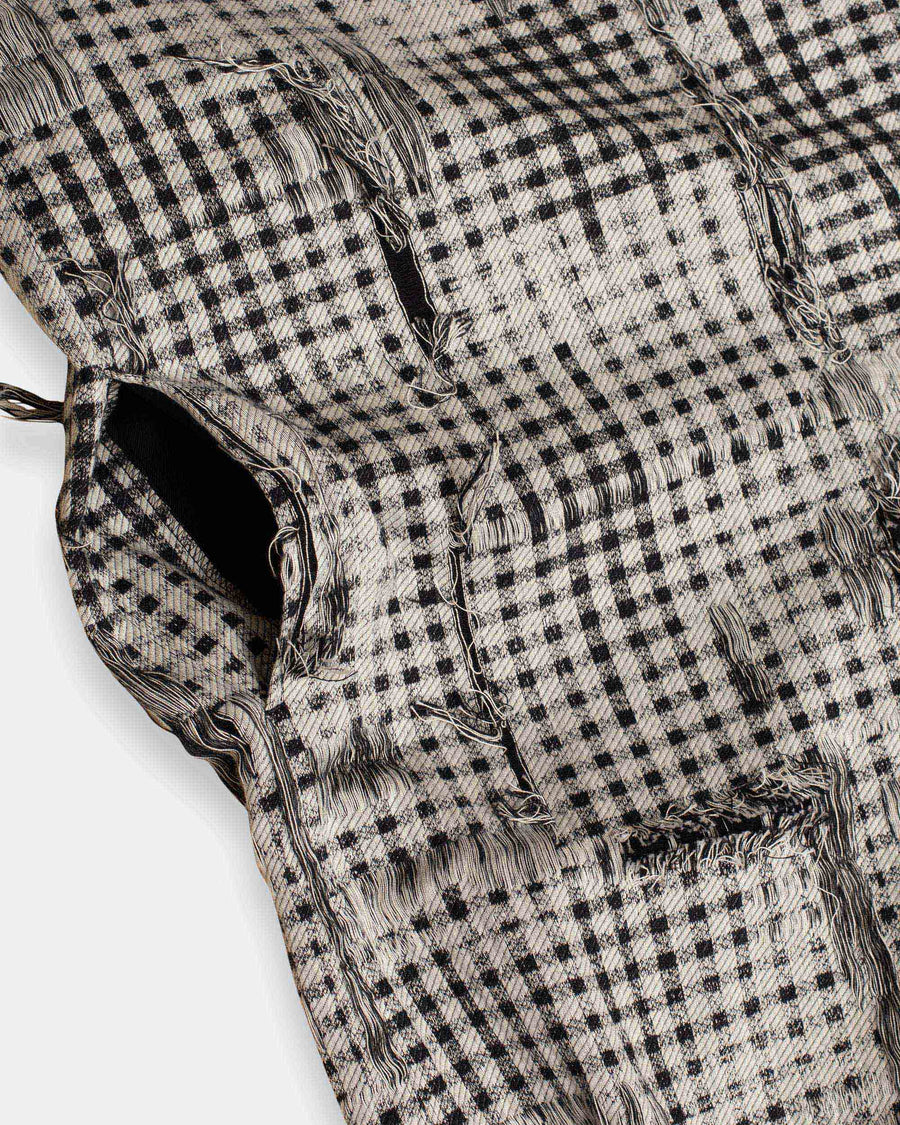 u-wrap jacket white black