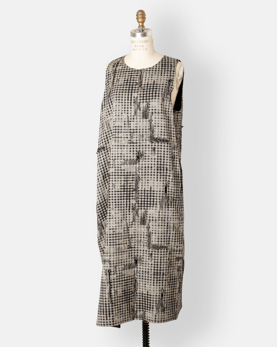 asymmetry sleeveless dress