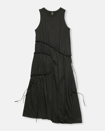 chain stitch long dress