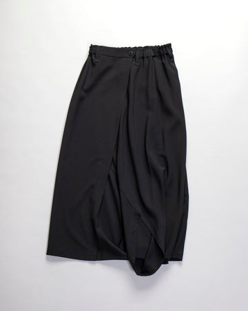draped front trousers
