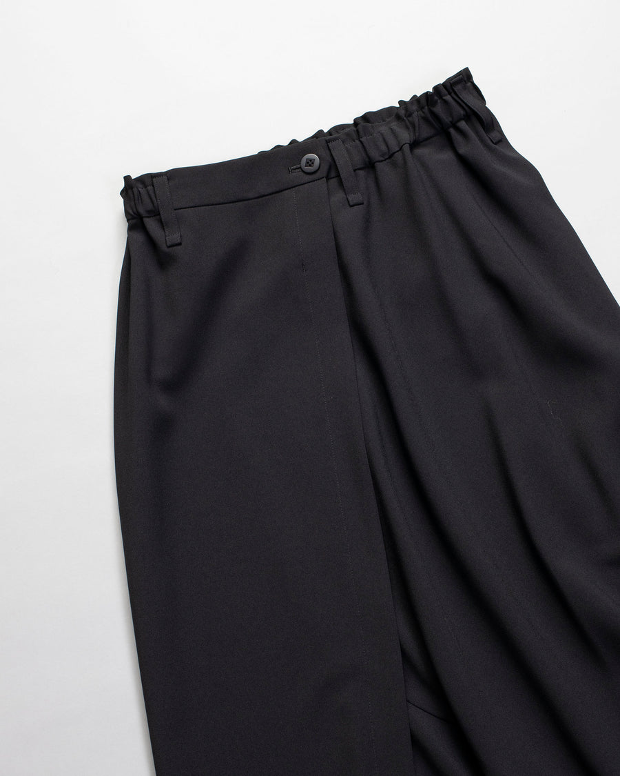 draped front trousers
