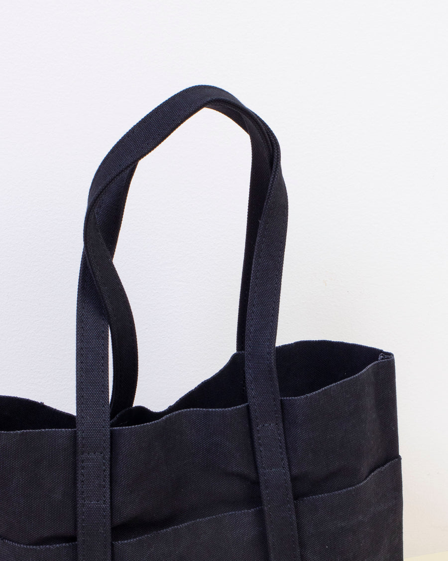 small washed canvas 6 pocket tote