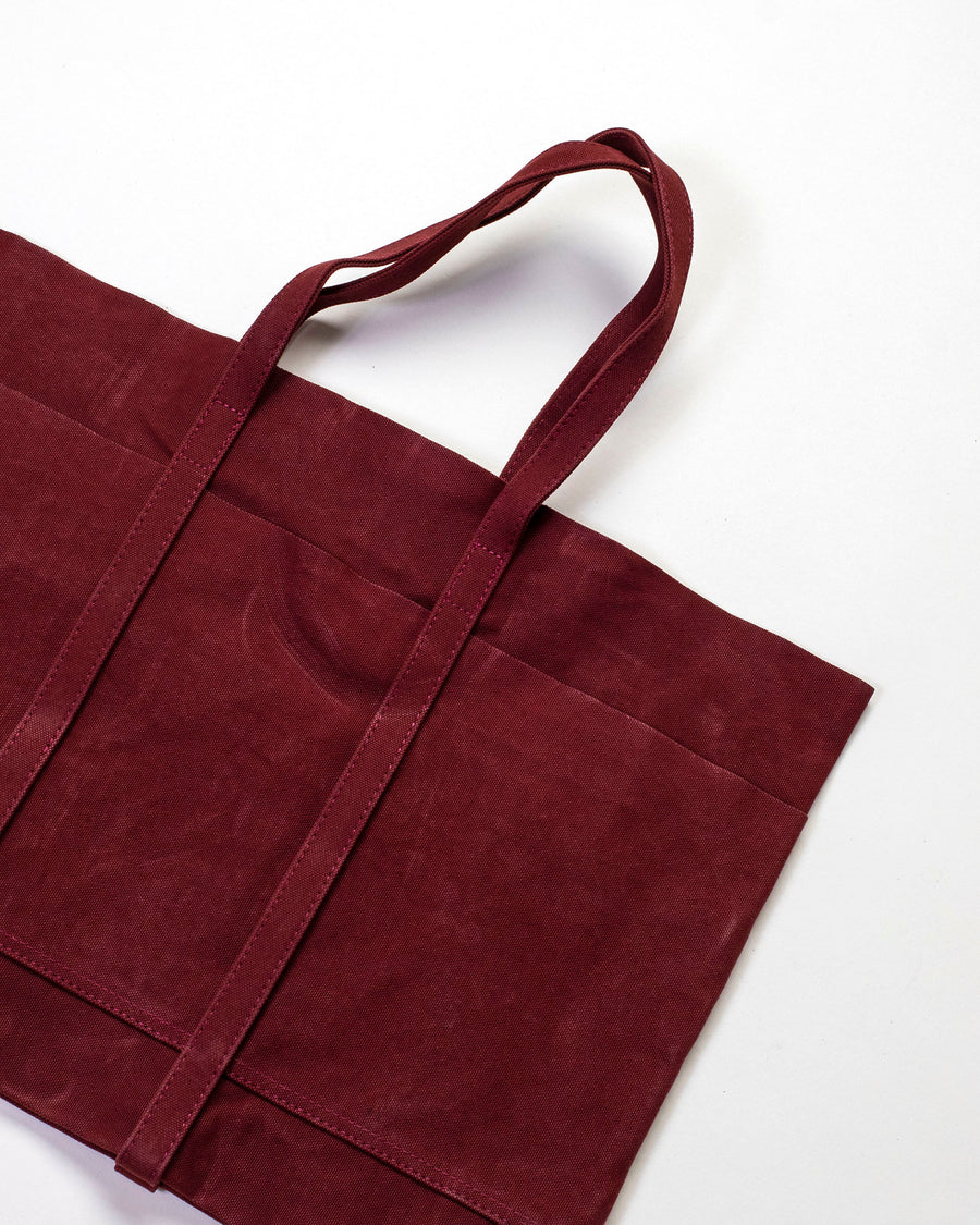 medium washed canvas 6 pocket tote