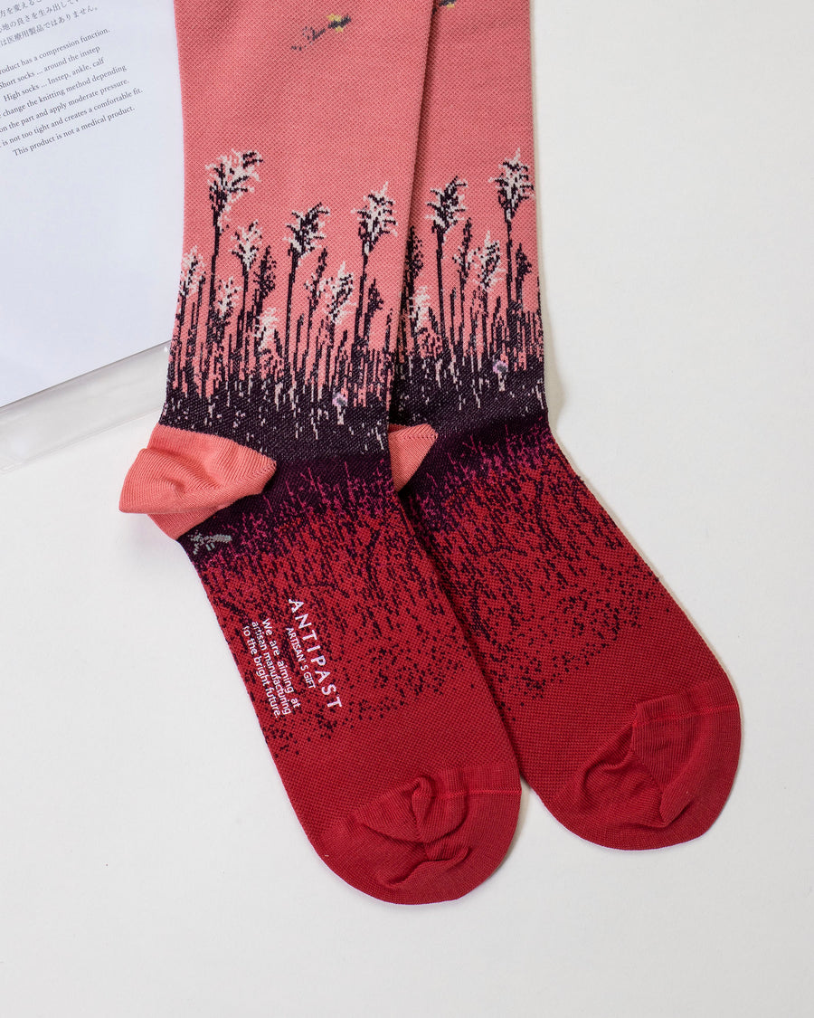 spring bloom knee high compression socks