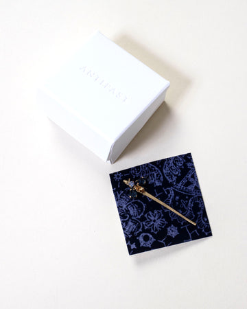 swarovski bee hairpin