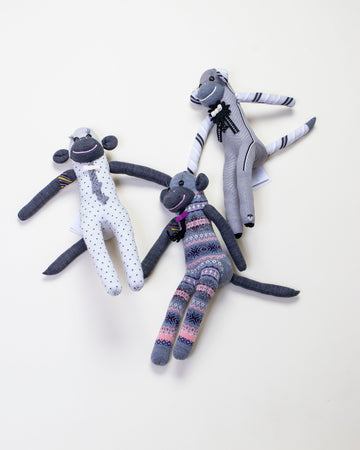 sock knit monkey