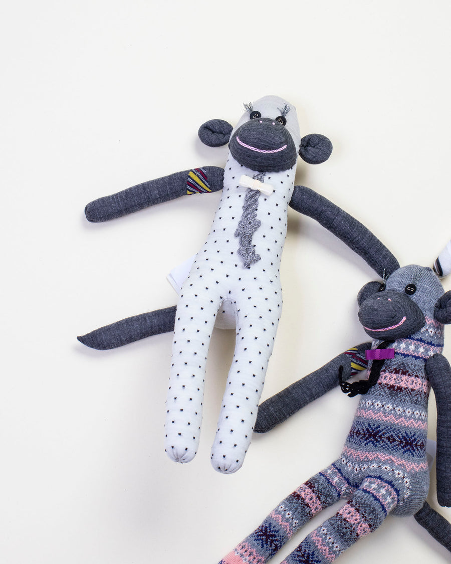 sock knit monkey