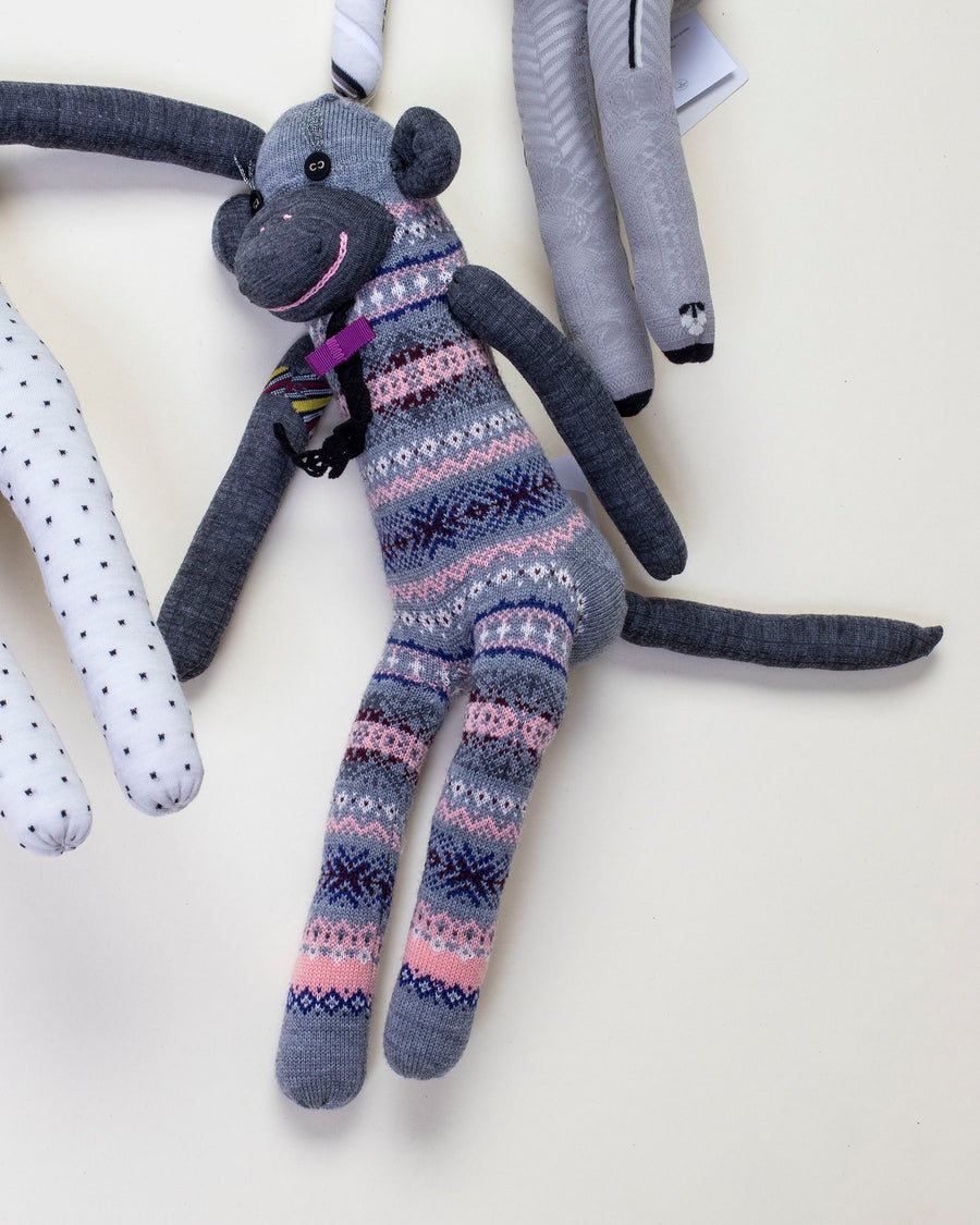 sock knit monkey