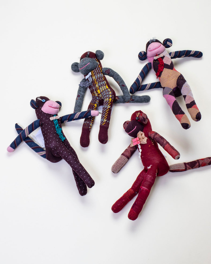 sock knit monkey