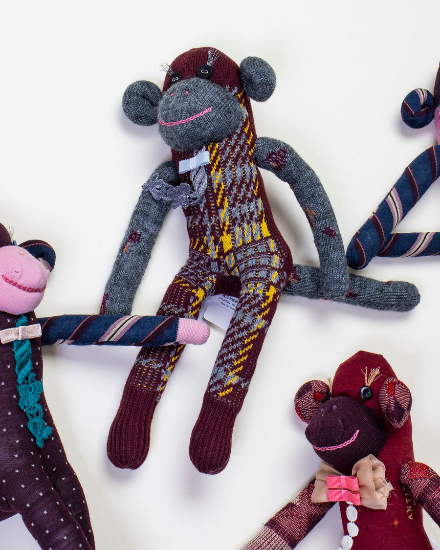 sock knit monkey