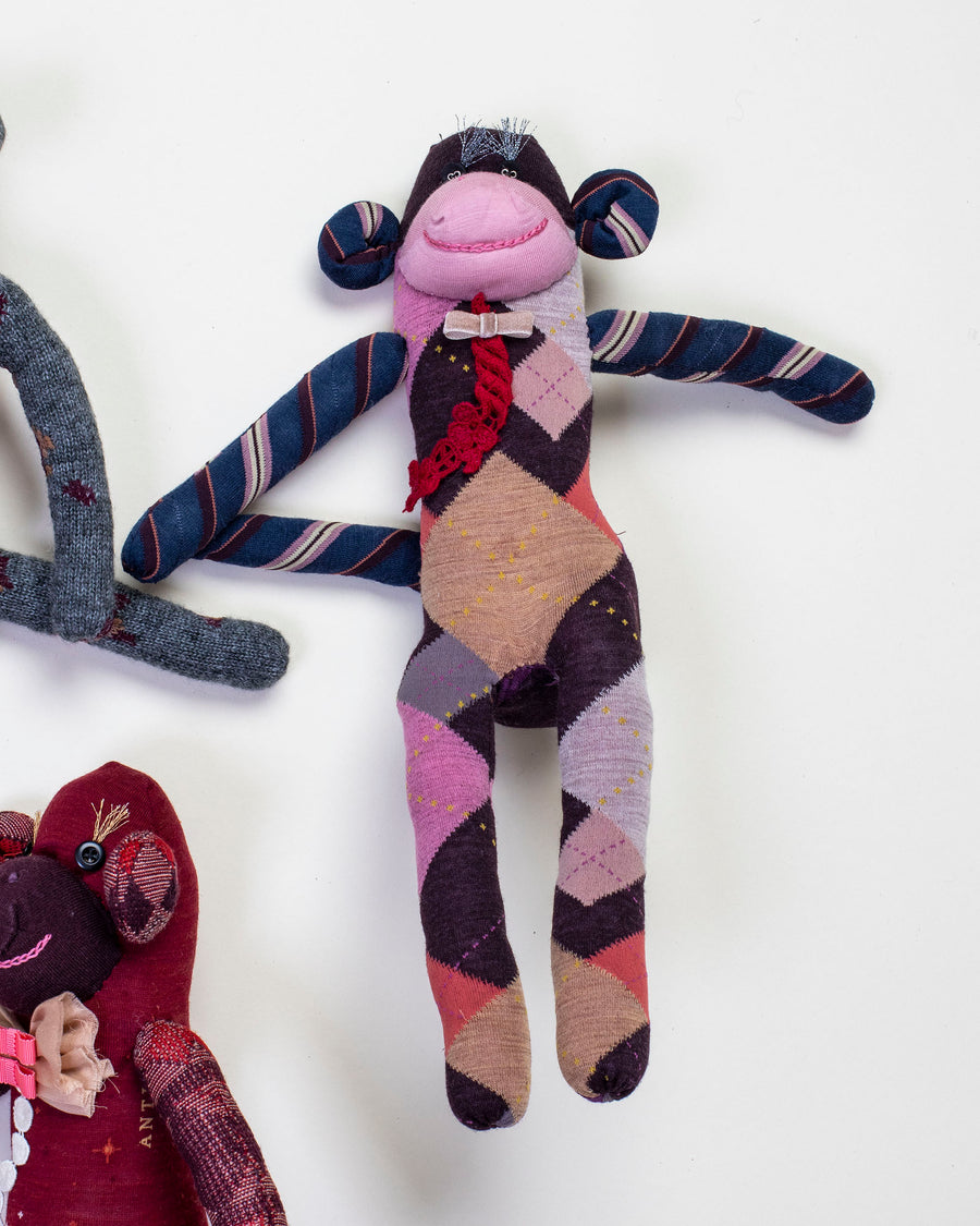 sock knit monkey