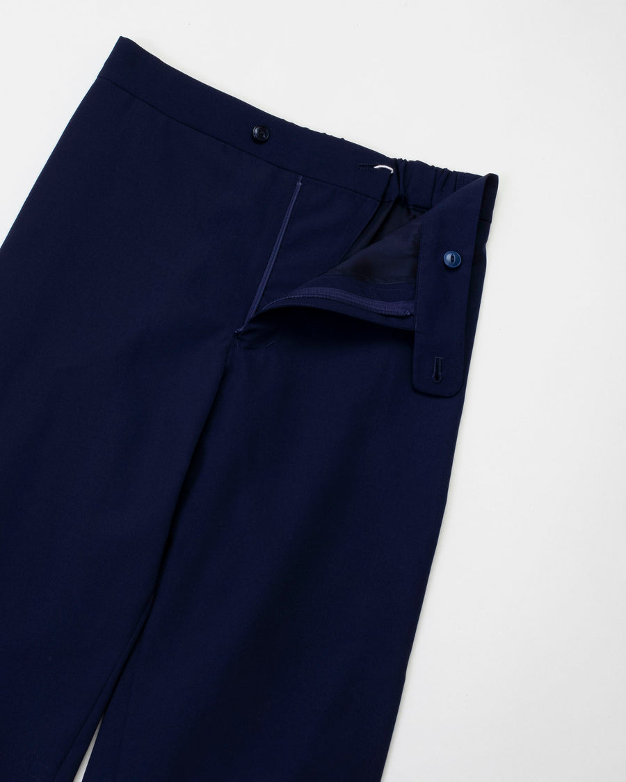 front zip tapered pants