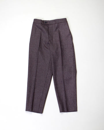 front zip tapered pants