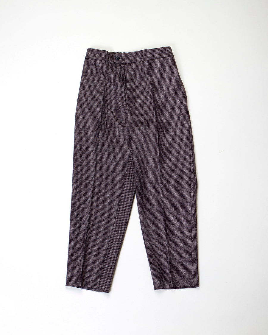 front zip tapered pants