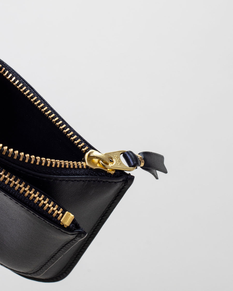 outside pocket small zip top pouch