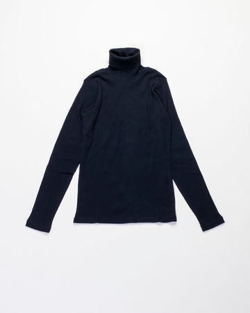 organic cotton rib turtleneck