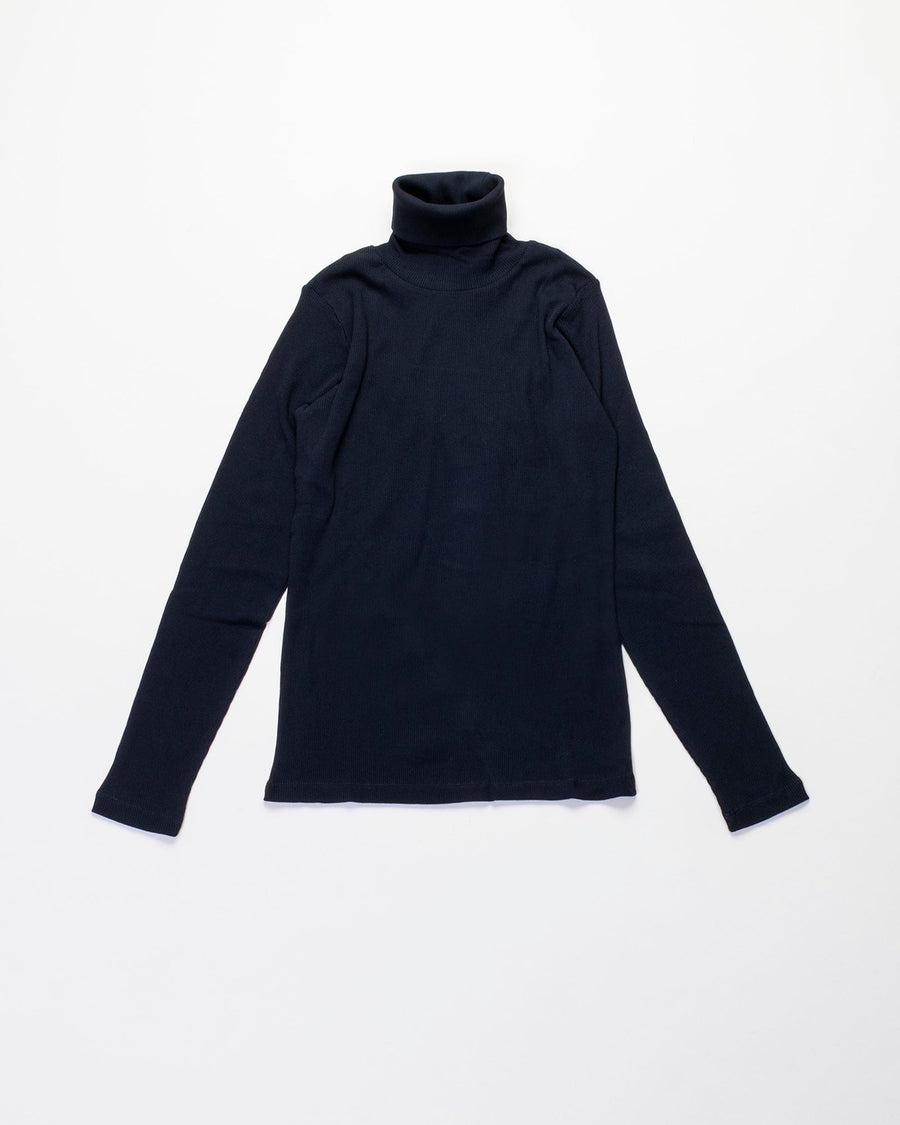organic cotton rib turtleneck