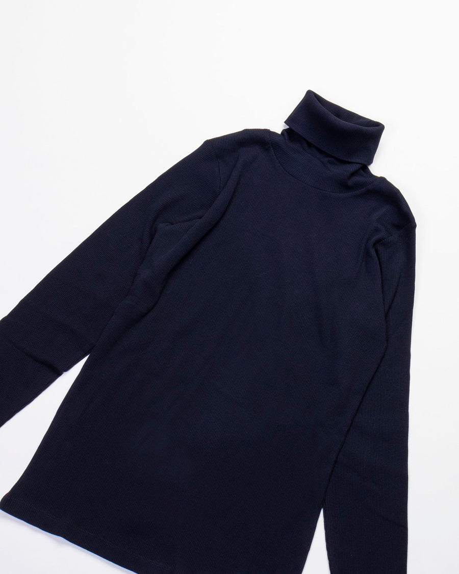 organic cotton rib turtleneck