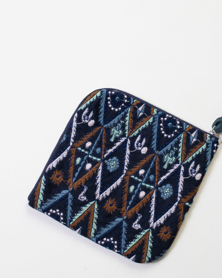 trippie forest diamond zip pouch